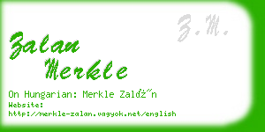 zalan merkle business card